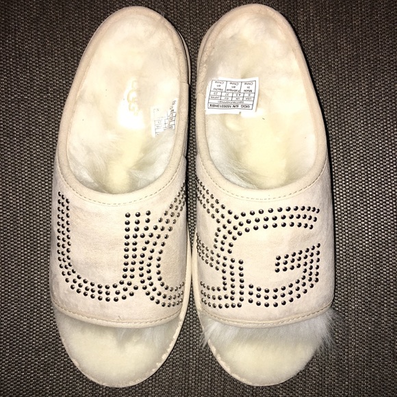 UGG Shoes - NIB Ugg Slide Stud in Cream